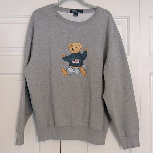 Polo Ralph Lauren Other - Polo by Ralph Lauren Gray Sweatshirt with Bear Motif